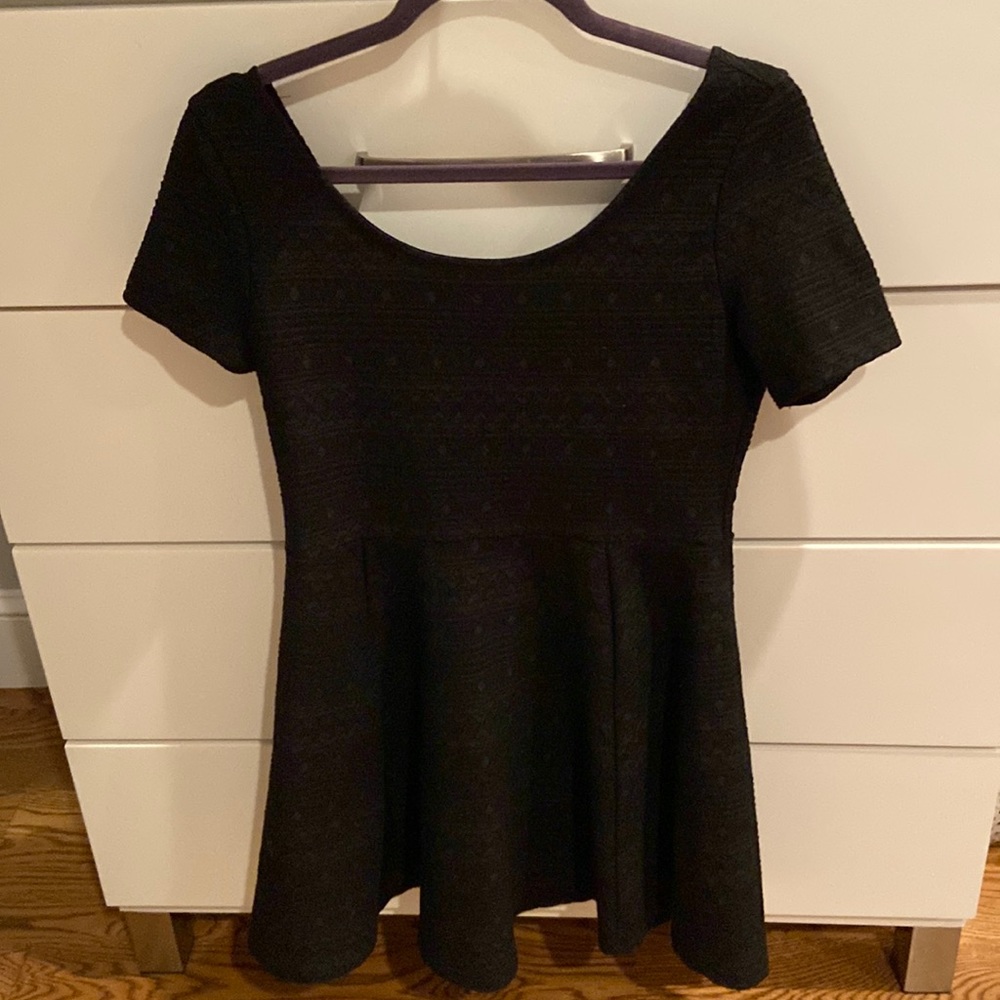 Black mini dress